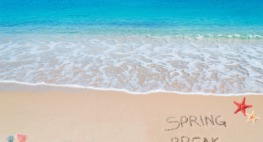spring break on a beach
