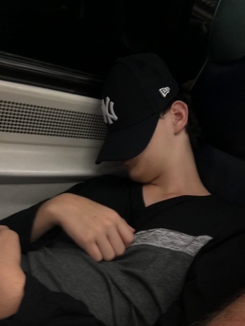 Sleeping on Train